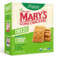 Mary's Gone Crackers Cheezee Organic Vegan Cheese And Herb Crackers, Case of 6, 4 Ounce Boxes