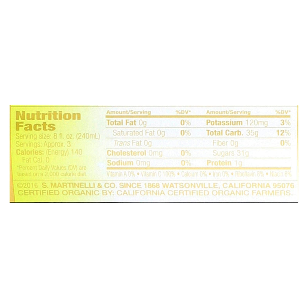 Martinelli's Organic Sparkling Cider, Case of 12, 25.4 Fluid Ounce Bottles