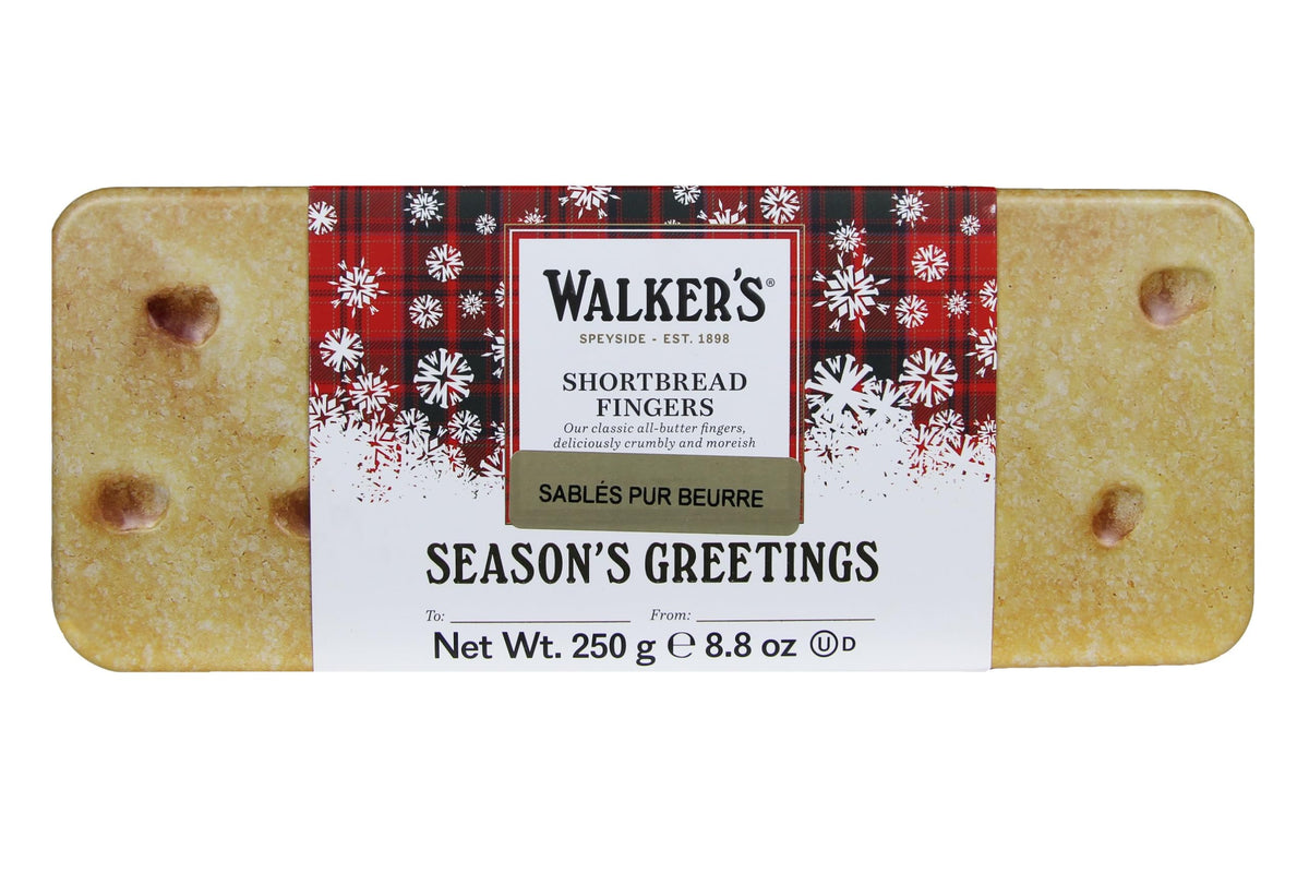 Walkers Shortbread Fingers Tin, Case of 12, 8.8 Ounce Tins
