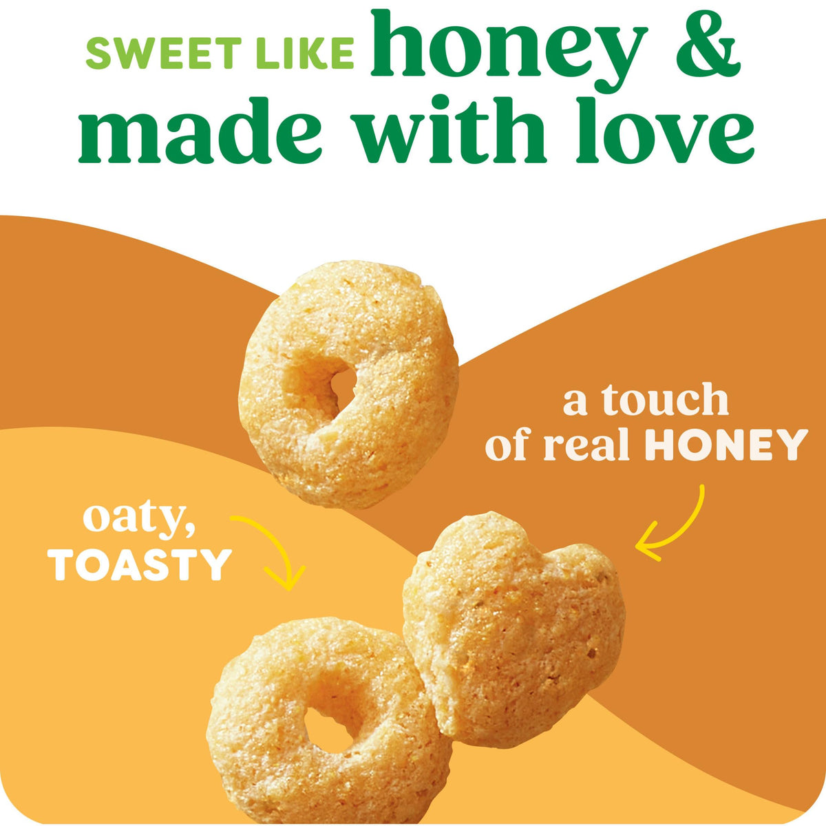 Kashi Organic Honey Toasted Breakfast Cereal, Case of 8, 13.6 Oz Boxes