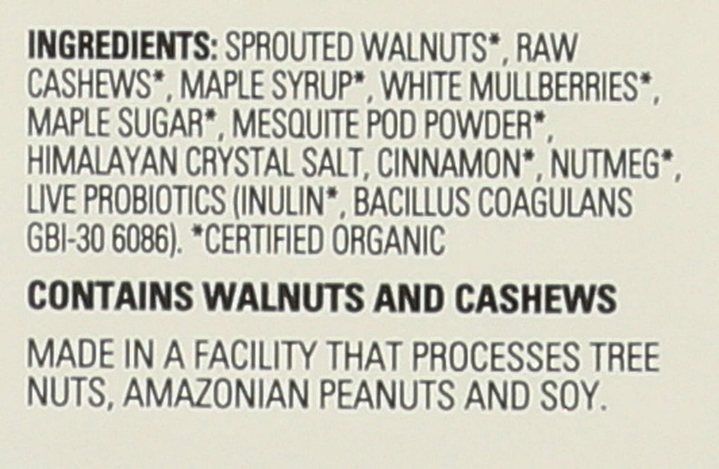 Living Intentions Activated Superfood Malted Maple Nut Blend Case of 6, 4 Ounce
