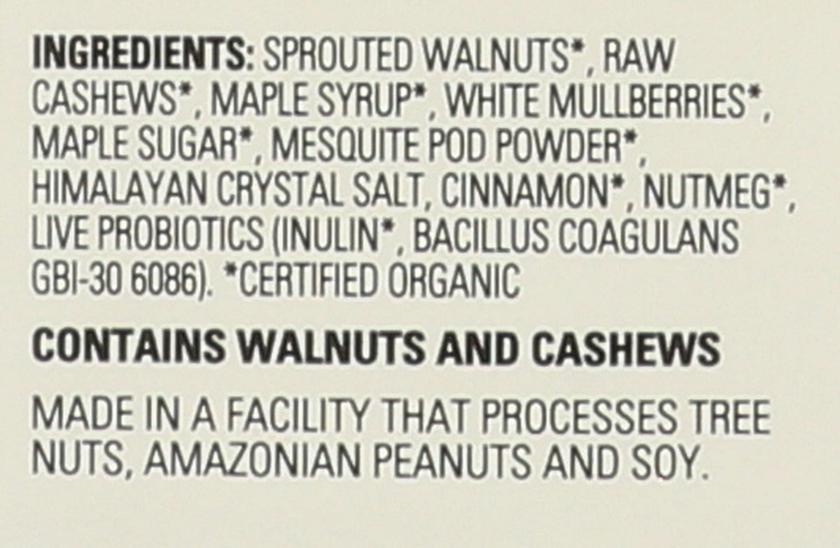 Living Intentions Activated Superfood Malted Maple Nut Blend Case of 6, 4 Ounce