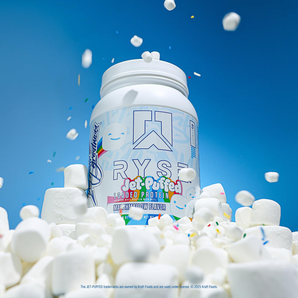 RYSE Loaded Protein Powder, Jet-Puffed Marshmallow, 1.55 Pounds