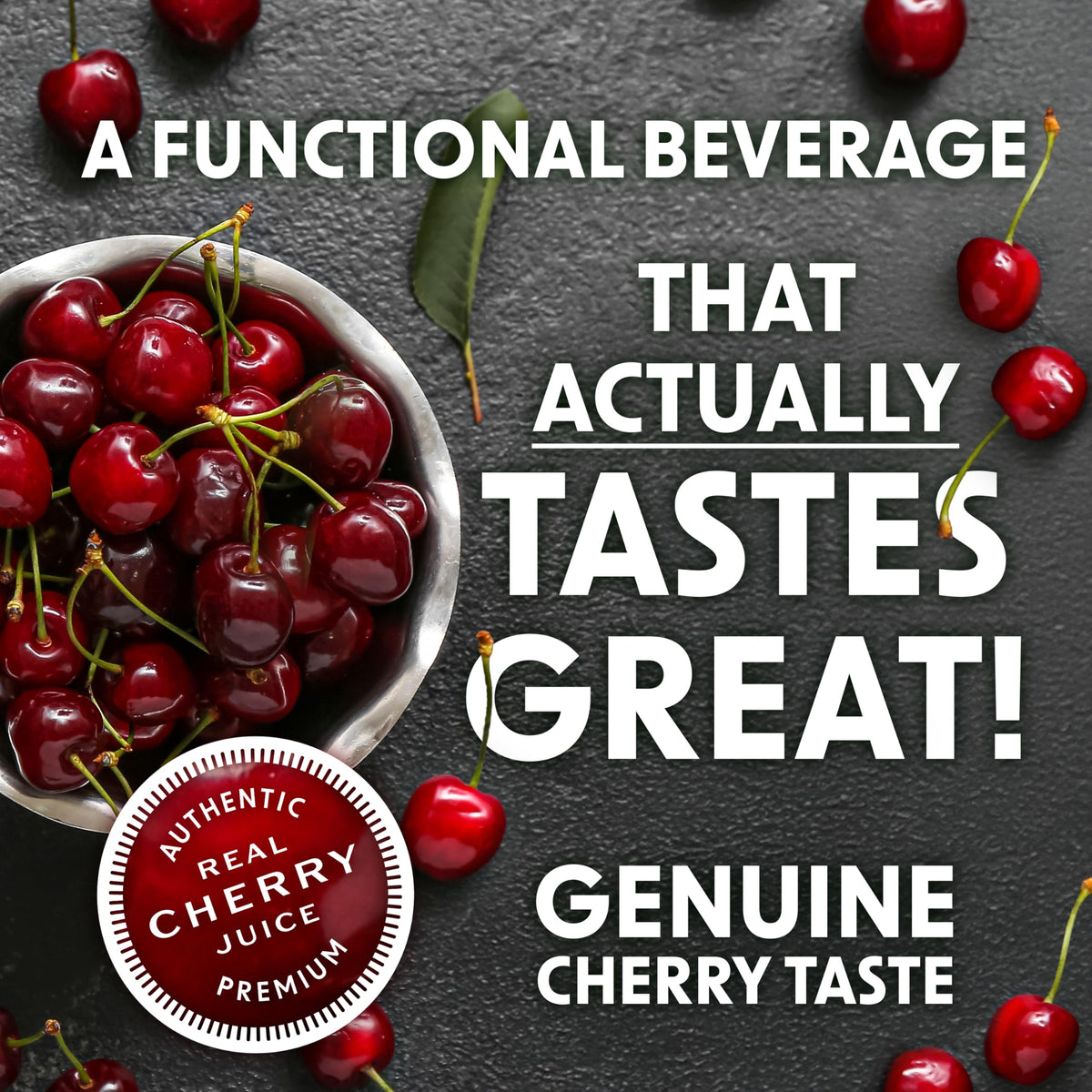Bing Cherry Energy Drink, Case of 12, 12 fl oz Cans