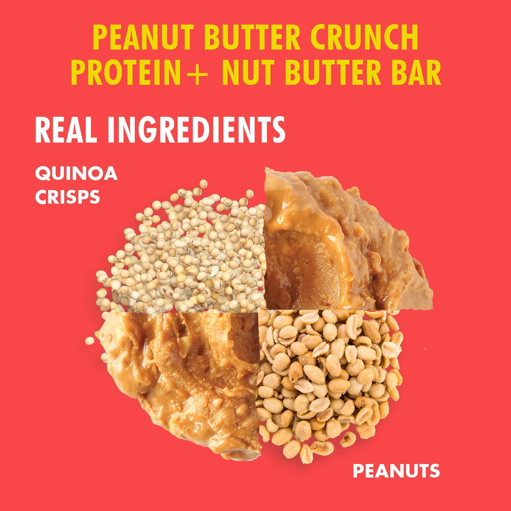B.T.R. Bar Superfood Peanut Butter Crunch Protein Bar, Case of 12, 1.83 oz