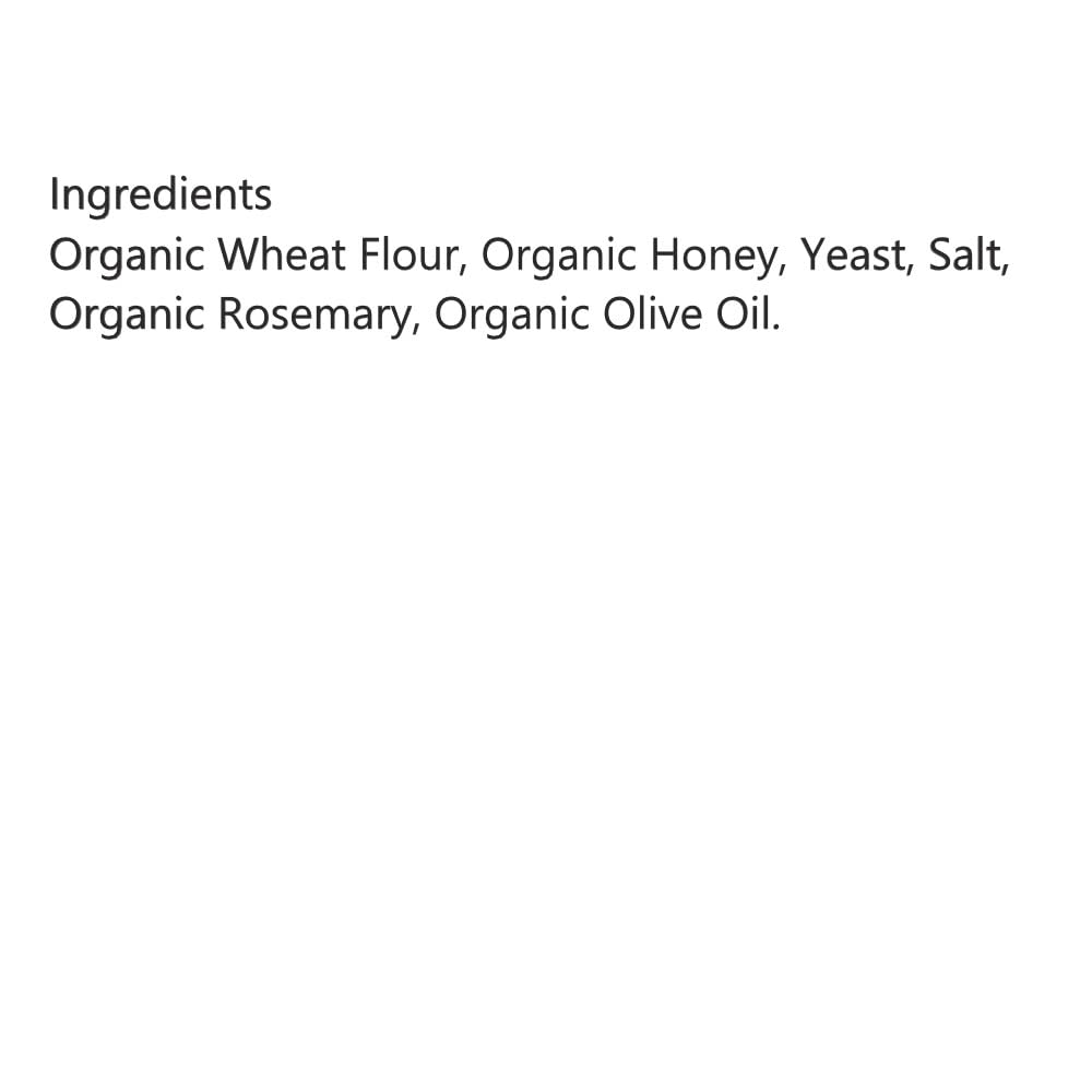 Firehook Organic Rosemary Sea Salt Crackers, Case of 8, 5.5 oz