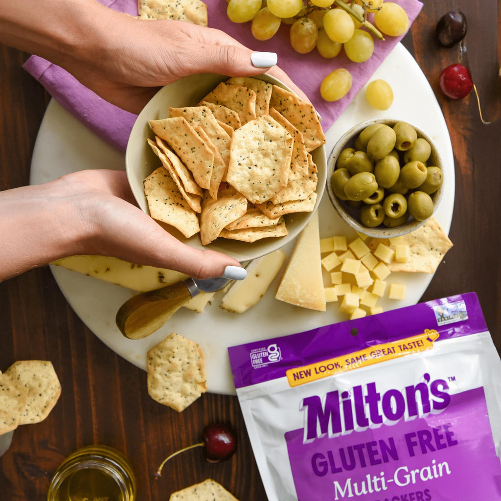 Milton's Craft Bakers Gluten Free Multi-Grain Crackers, Case Of 6, 4.5 Oz
