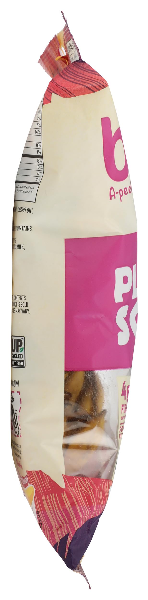 Barnana Organic Himalayan Pink Salt Plantain Scoops, Case of 6, 5 Ounce Bags