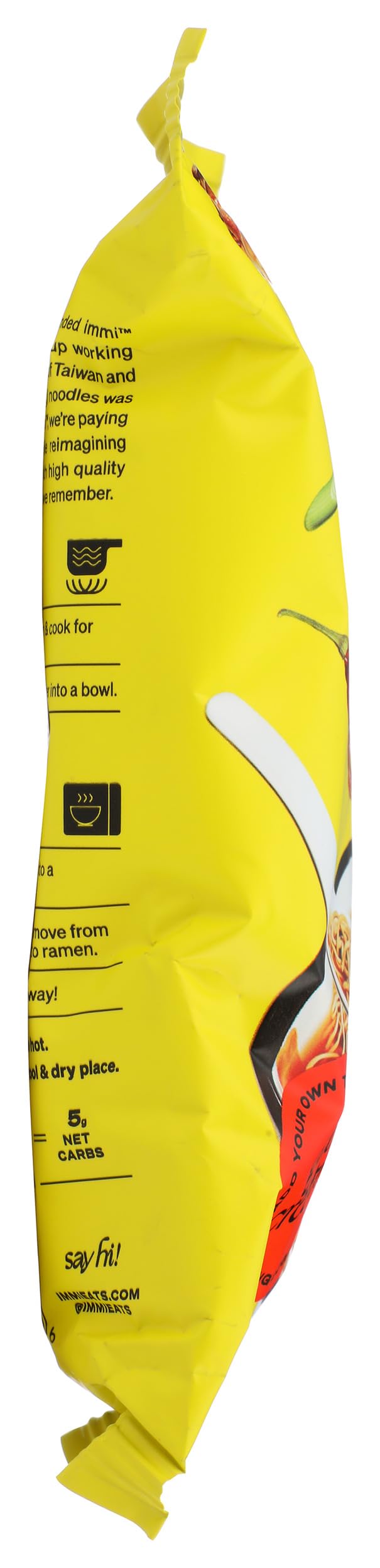 Immi Spicy Beef Ramen, Case of 6, 2.6 oz Packs
