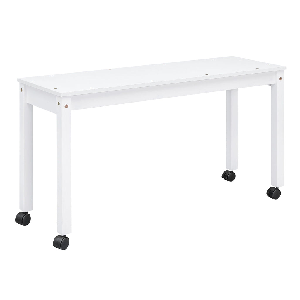Loft Bed With Retractable Writing Desk And 4 Drawers, With Lateral Portable Desk And Shelves