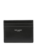 SAINT LAURENT Mini Credit Card Case with Embossed Signature - FW24 Collection