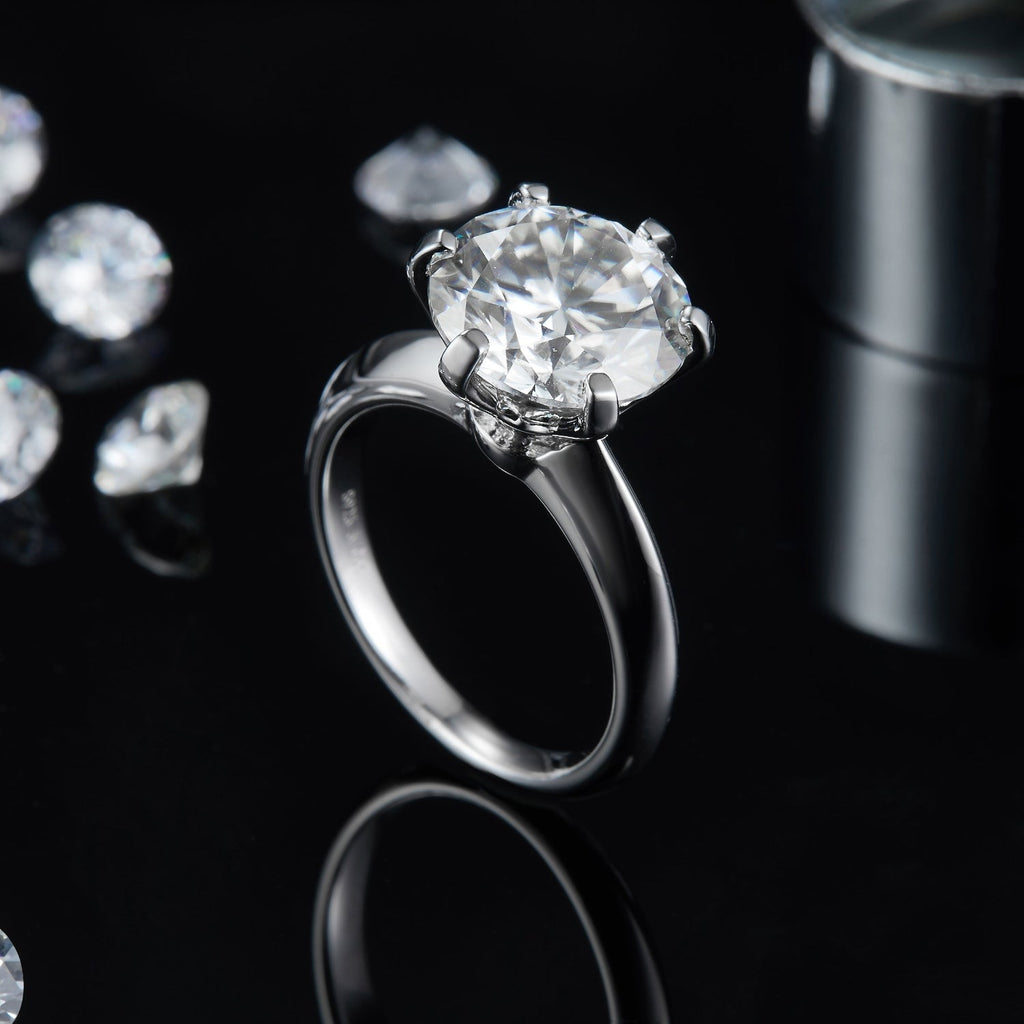 5 Carat Brilliant Round Cut Sparkala™ Platinum Over Pure Sterling Silver Ring