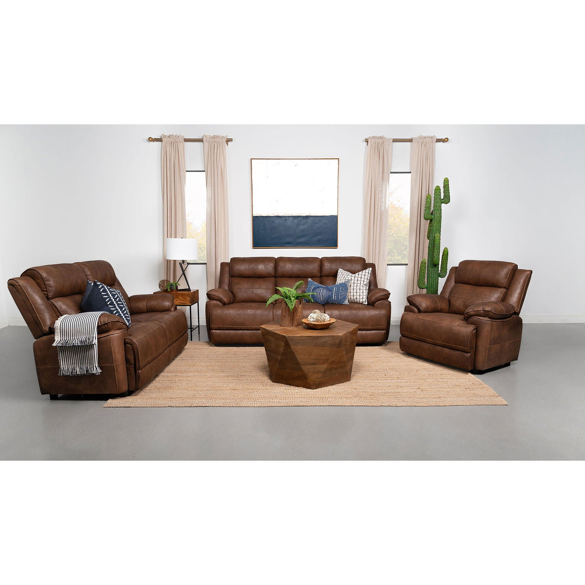 Worthington - Padded Arm Accent Chair - Dark Brown