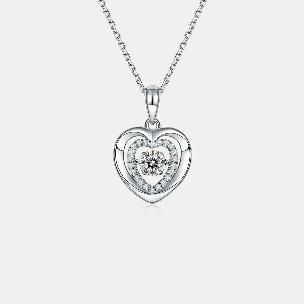 Sparkala™ 925 Sterling Silver Heart Necklace