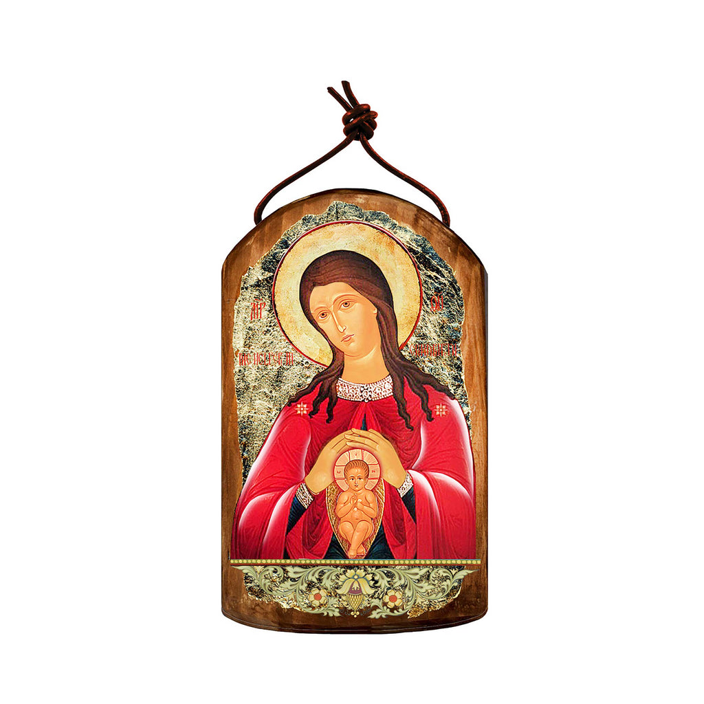 Blessed Virgin Mary Life-giving Religious Christian Sacred Icon Ornament - Inspirational Icon Decor - 87017