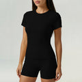 Womens Quick-Drying Casual Sports Yoga Set With Shorts