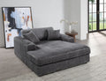 Hilde Chaise - With 2 Pillows - Dark Gray