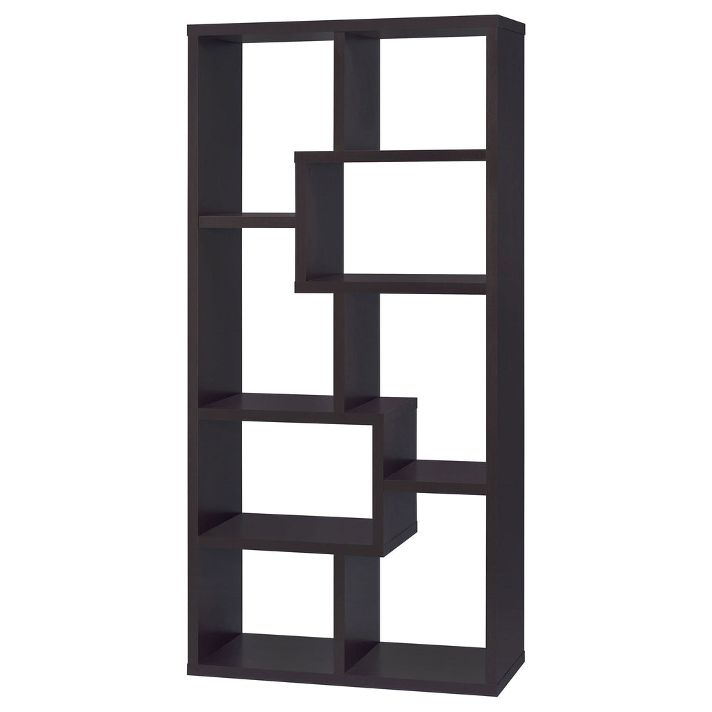8 Shelf Geometric Bookcase