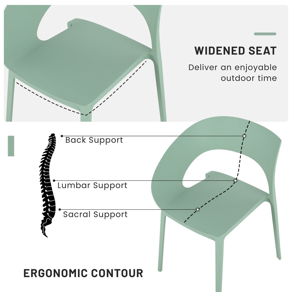 4 Piece Set Of Modern Designed Single Chairs With Folding Square Table