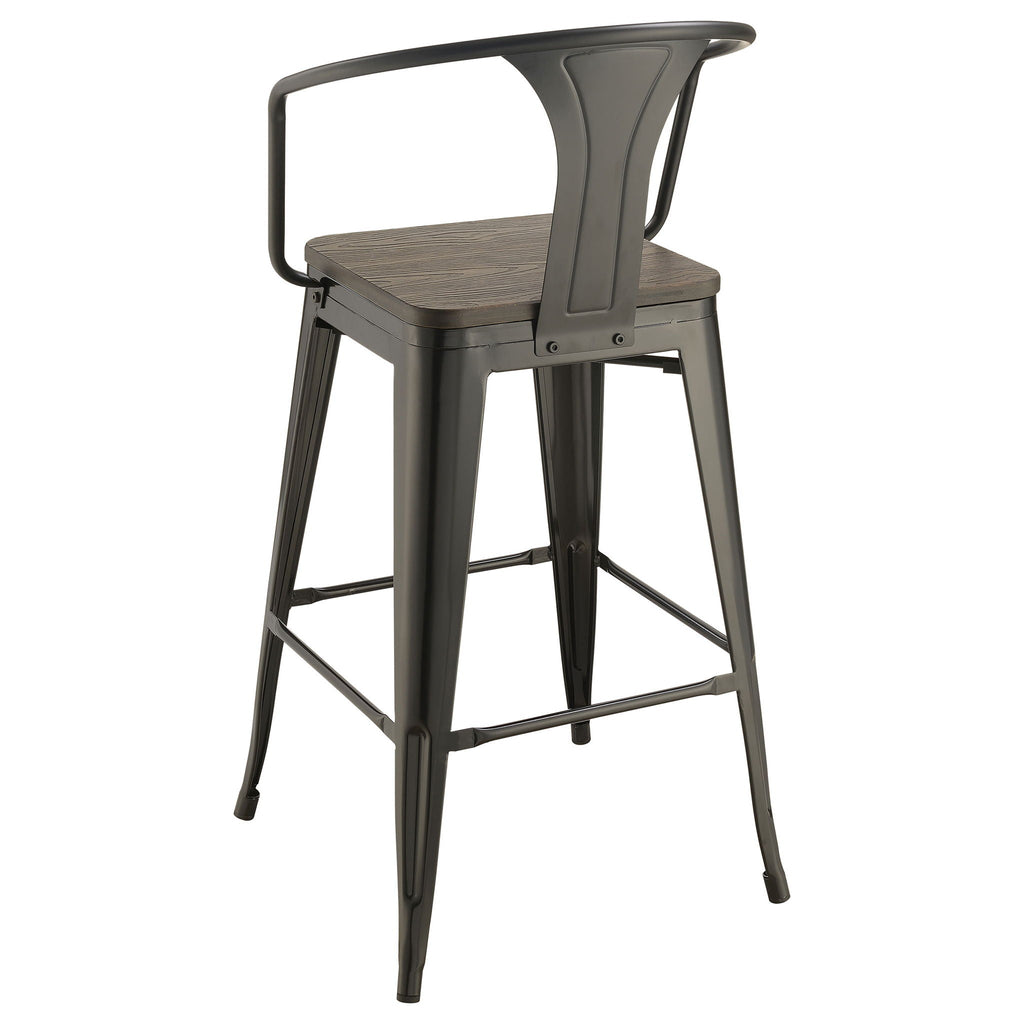 Staccato - 3 Piece Square Bar Table Set - Dark Brown