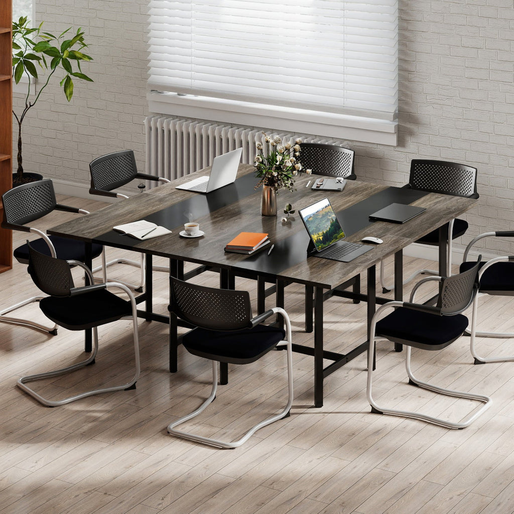 39.5" Square Conference Table with Thickened Tabletop