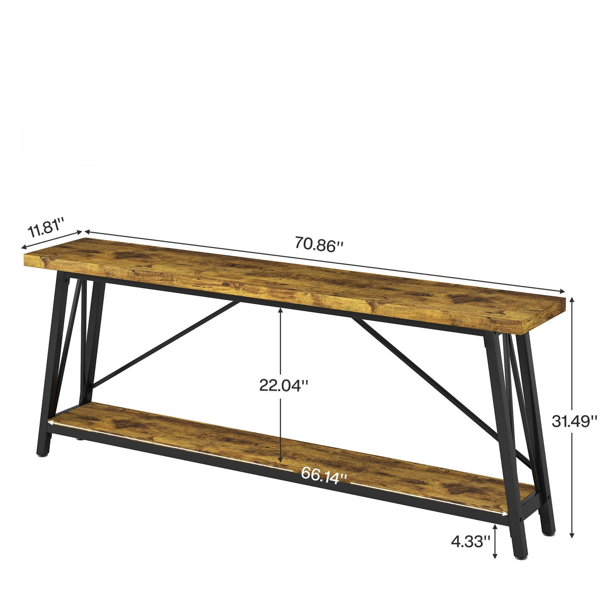 Sofa Table With Frame Extra Long Entryway Console
