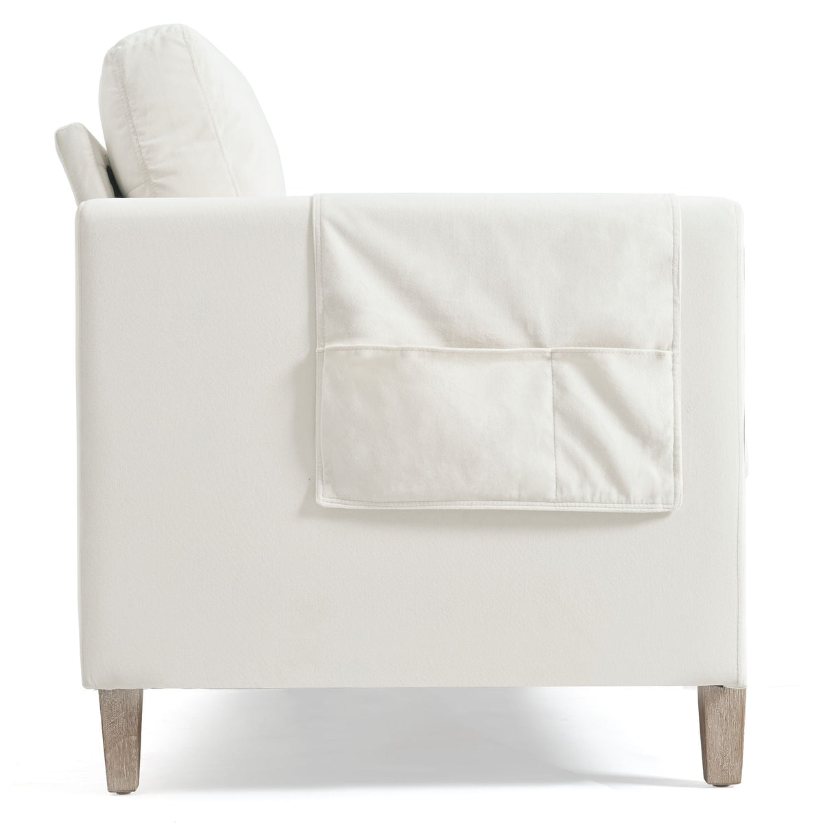 Comfortable Solid Wood Three-Seater Sofa