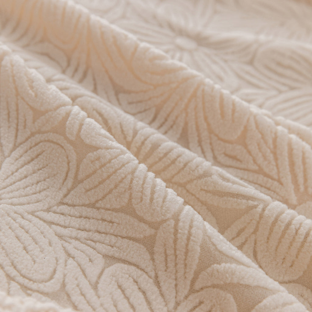 High Elastic Floral Couch Slipcover, Jacquard Stretch Non-Slip Furniture Protector