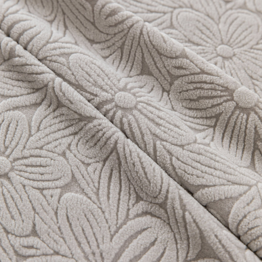 High Elastic Floral Couch Slipcover, Jacquard Stretch Non-Slip Furniture Protector