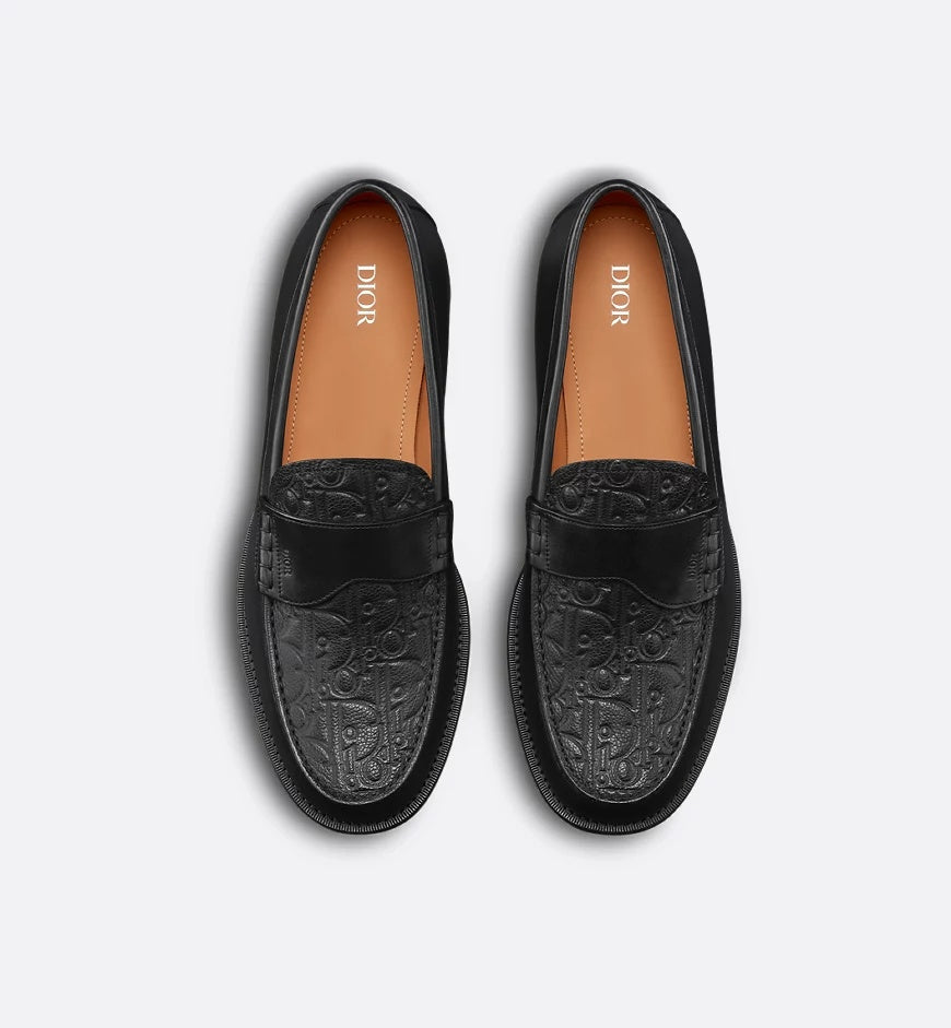 DIOR HOMME Men's Leather Loafers - FW25 Collection
