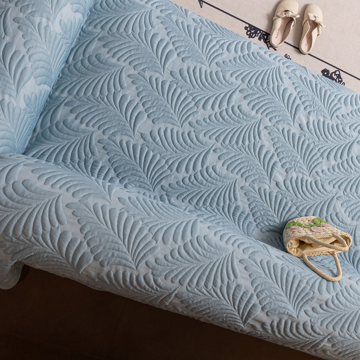 Cooling Quilted Non-Slip Furniture Protector for Pets & Kids, Washable Sofa Slipcover
