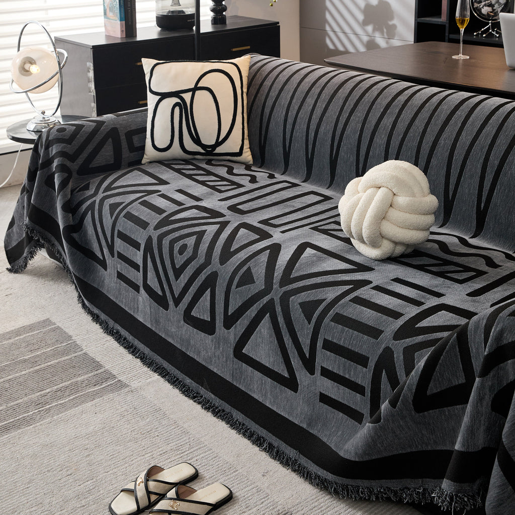 Boho Chenille Sofa Throw Covers Sectional Sofa Couch Cover Sofa Protector Covers