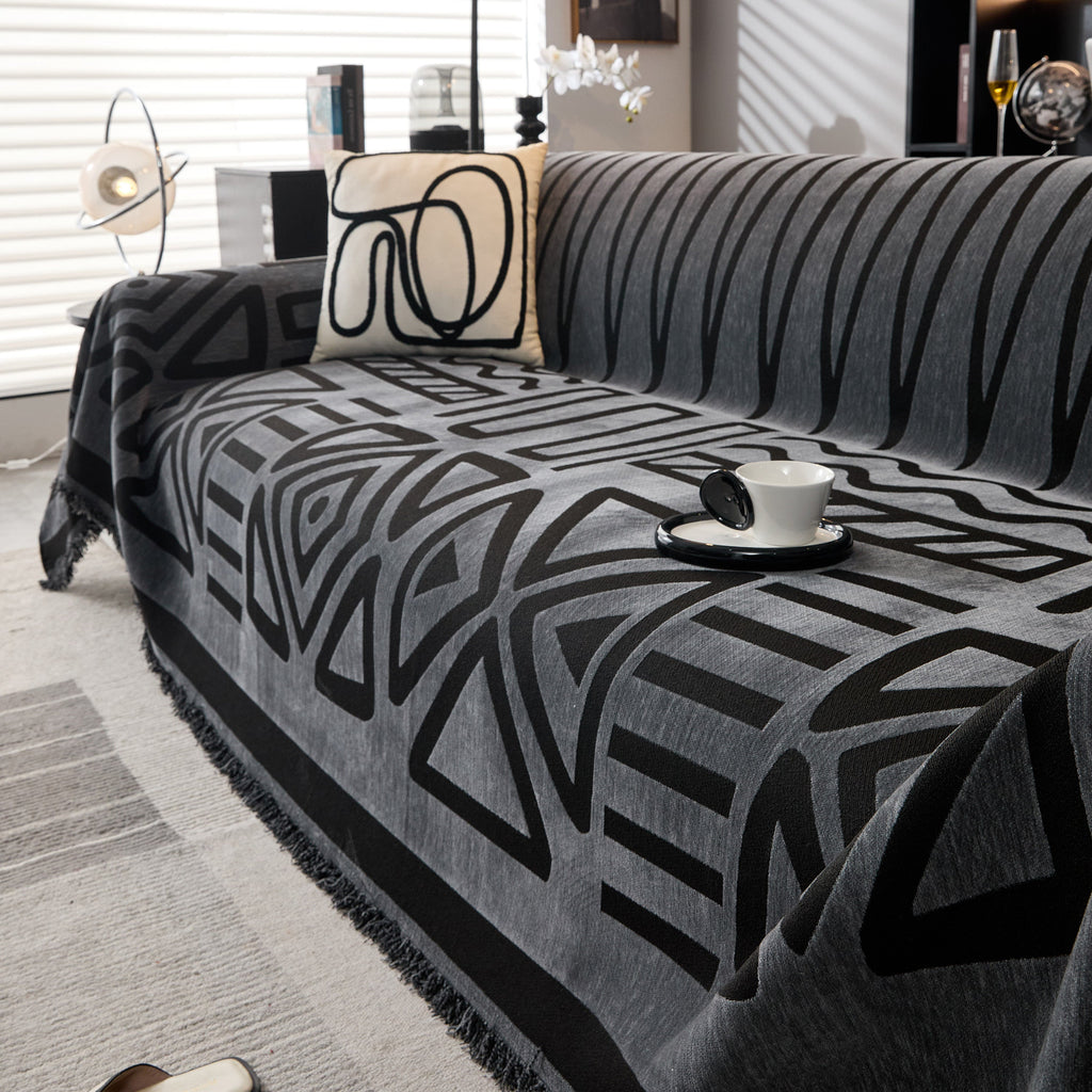 Boho Chenille Sofa Throw Covers Sectional Sofa Couch Cover Sofa Protector Covers