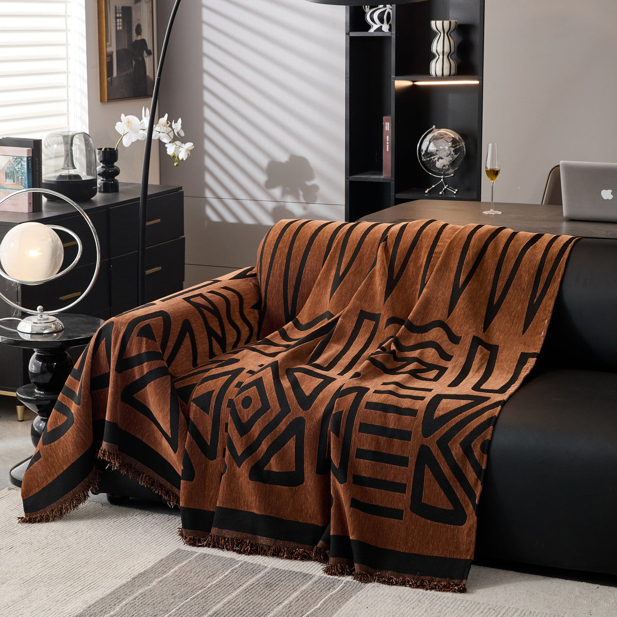 Boho Chenille Sofa Throw Covers Sectional Sofa Couch Cover Sofa Protector Covers