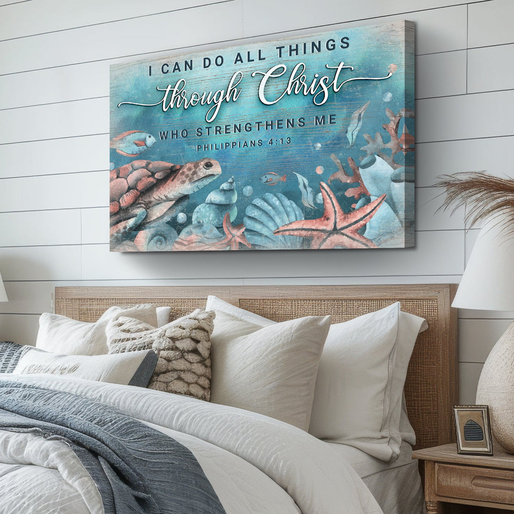 I Can Do All Things Through Christ Faith Sign V