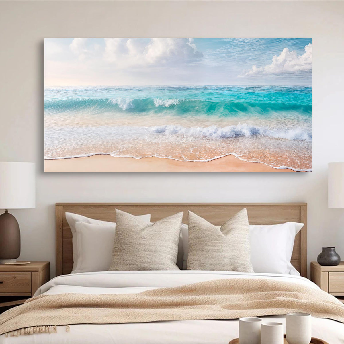 Serene Ocean Wave Coastal Wall Art XII