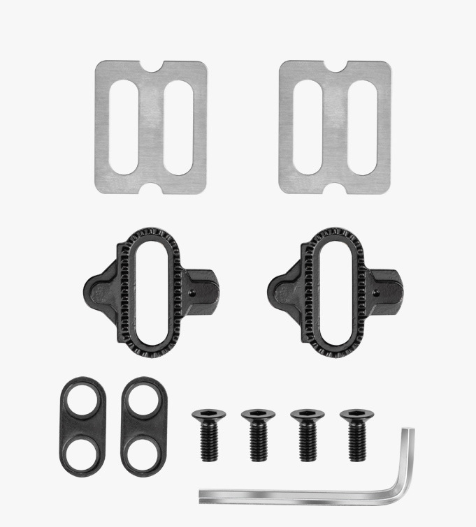 Black nylon DU + bearing Mountain Clipless Bike Bicycle Cycling Pedals Cleats Pedal Bicycle Bike Pedals Road Bicycle Pedals Cleats Set Clipless Pedals Compatible With Mountain BIkes