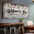 PWhitetails and Whiskey Sign: Perfect for Personalized Basement Bar Sign and Man Cave Wall Decor