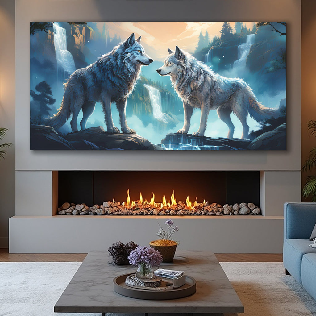 3D Wolves Wall Art IV