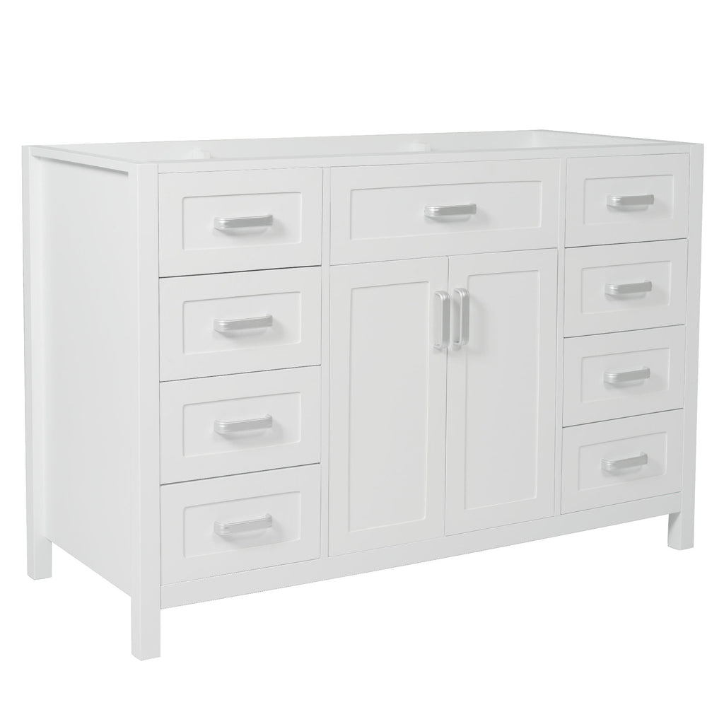 Bathroom Vanity Cabinet with 2 Soft Close Doors and 8 Drawers