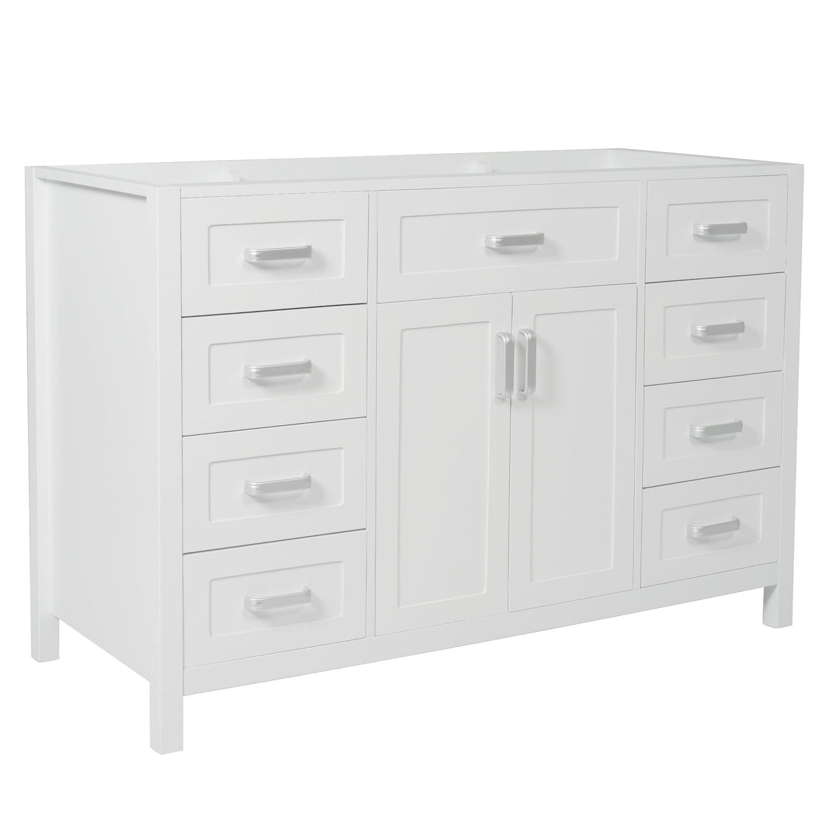 Bathroom Vanity Cabinet with 2 Soft Close Doors and 8 Drawers