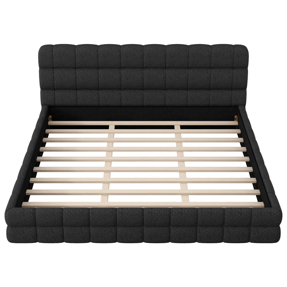 Upholstered Platform Bed With Headboard