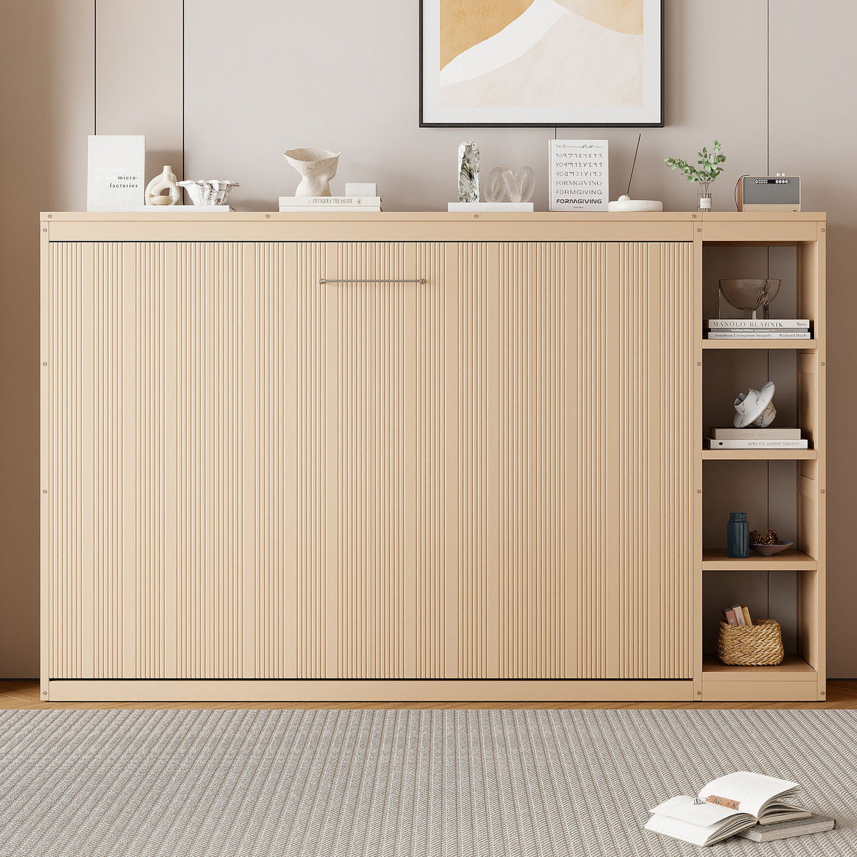 Murphy Bed With Bookshelf And Storage