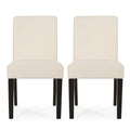 Contemporary Dining Chair With Upholstered Seating and Tapered Legs