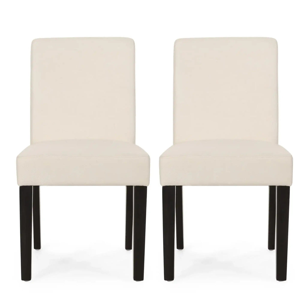 Contemporary Dining Chair With Upholstered Seating and Tapered Legs