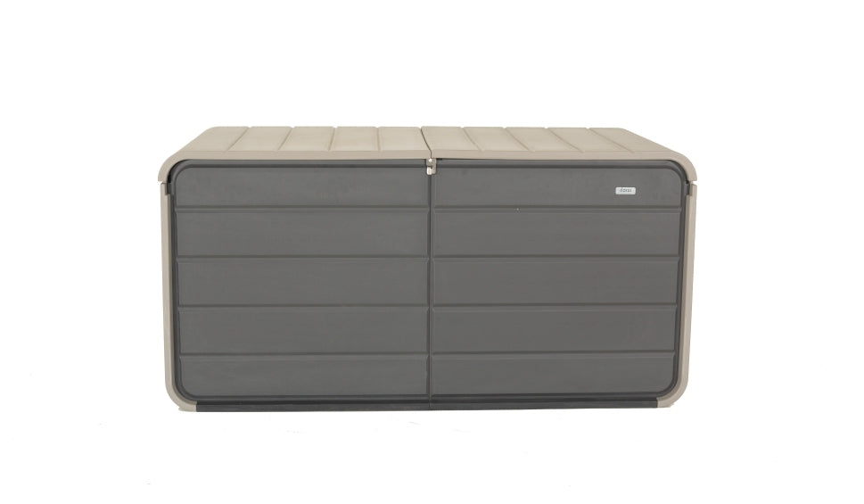 260 Gallon Plastic Deck Box with Lock and Wheels