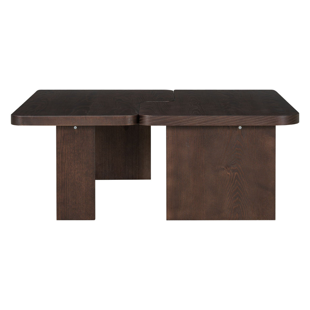 Modern Minimalist Coffee Table Set With Splicing Design