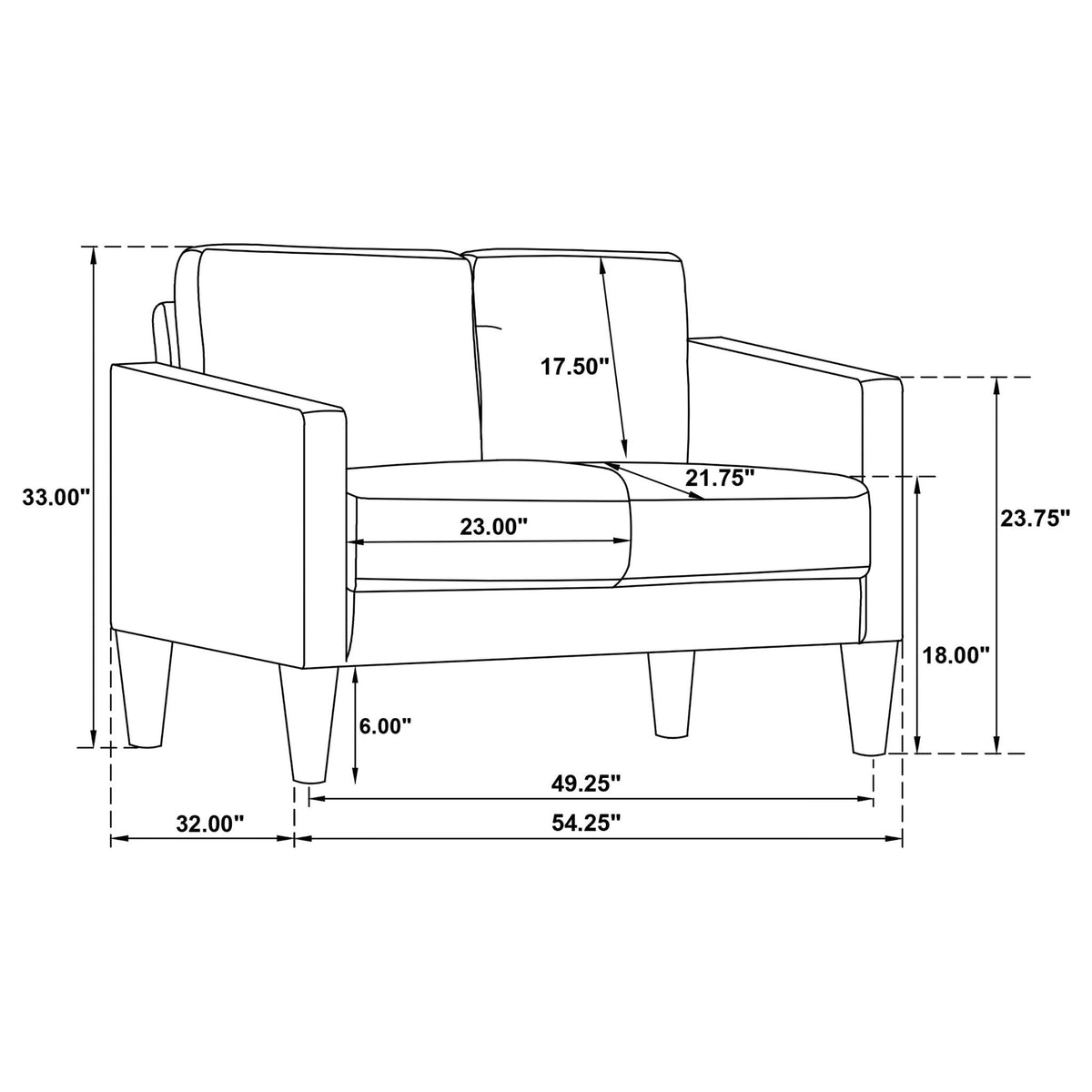 Farallone - Track Arm Sofa Set