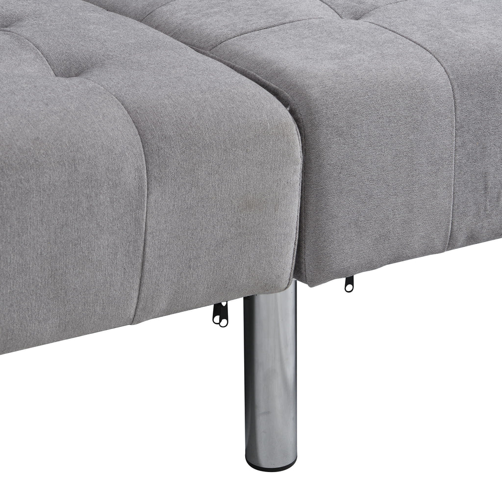 Sofa Bed Convertible Folding Lounge Couch Loveseat Sleeper Sofa - Light Gray