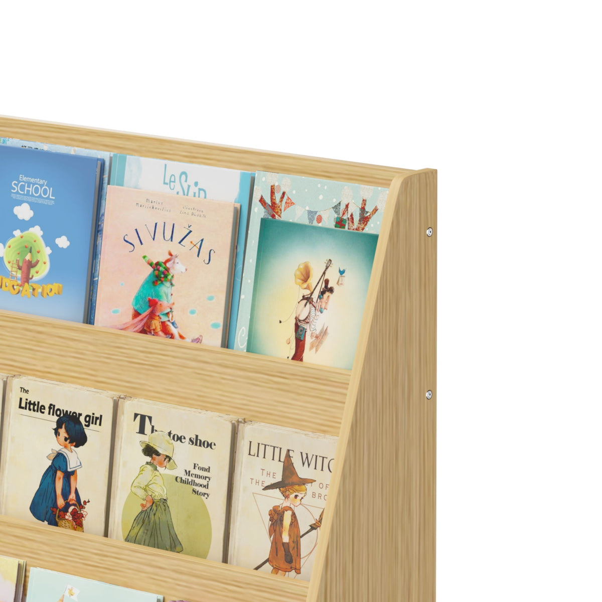 4 Tier Bookshelf, Toddler Book Display Shelves